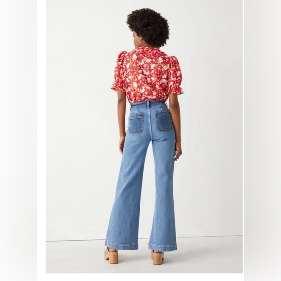 Brand new Printed Frill Blouse - Picture 3 of 8